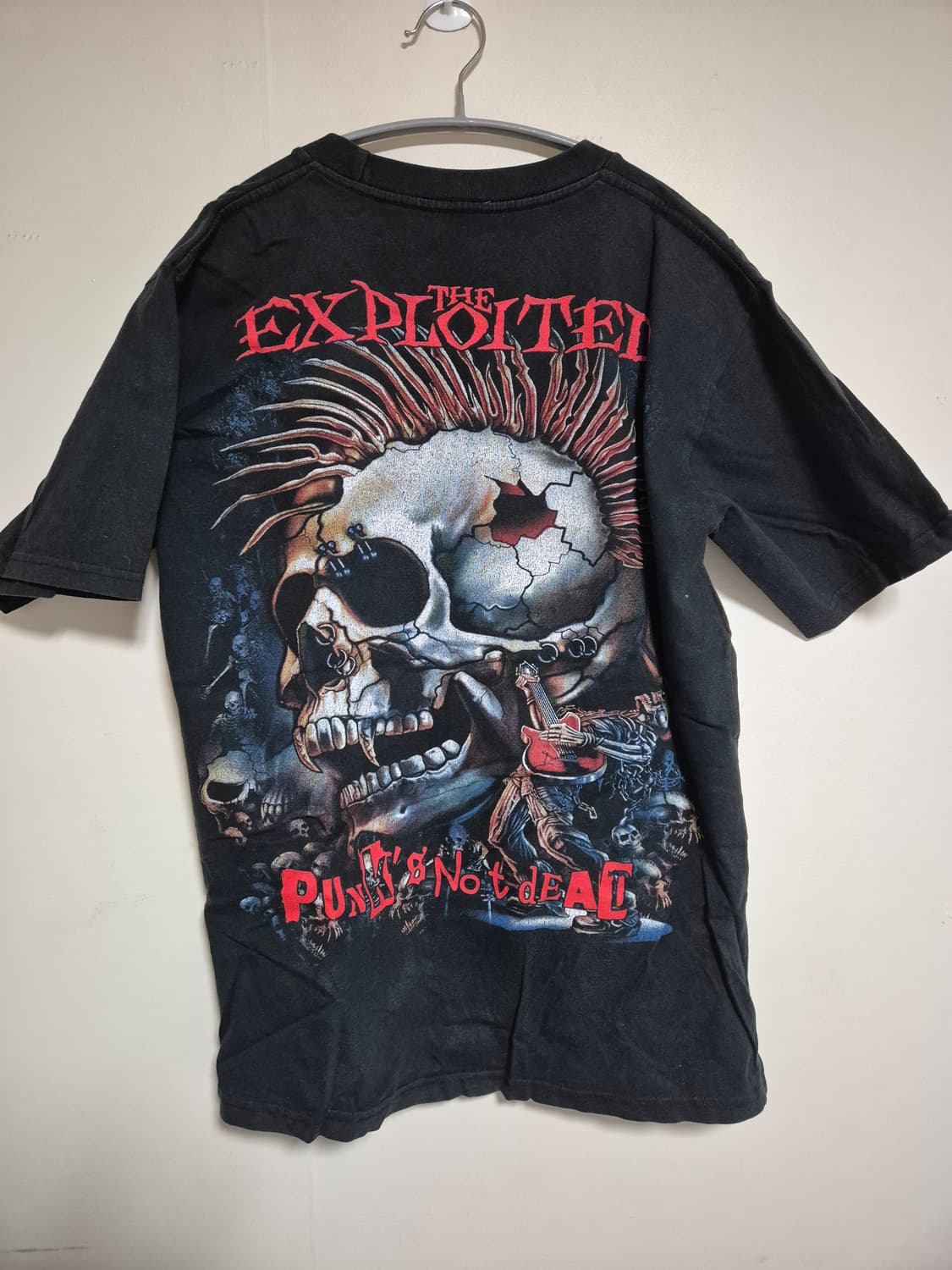 펑크 헤비메탈 해골 티셔츠 상품이미지2