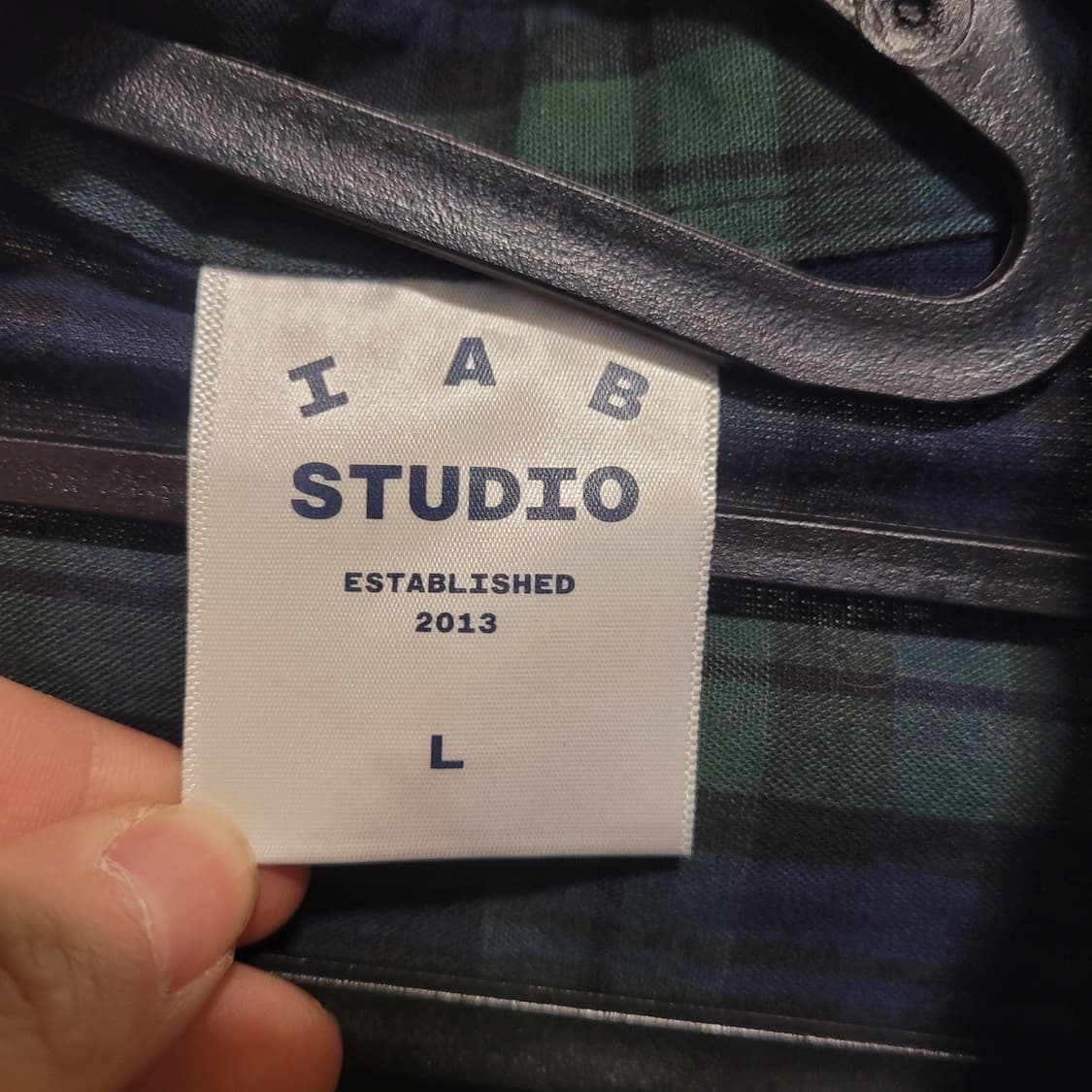 아이앱스튜디오 블랙워치 타탄 셔츠 L 상품이미지5