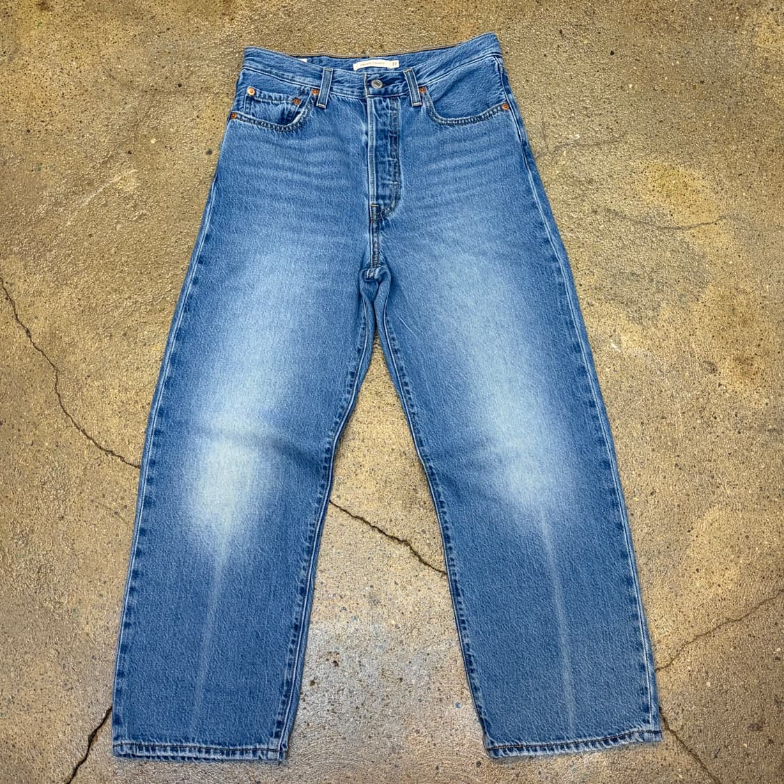 USA 빈티지 리바이스 립케이지 스트레이트 여성 청바지 상품이미지1