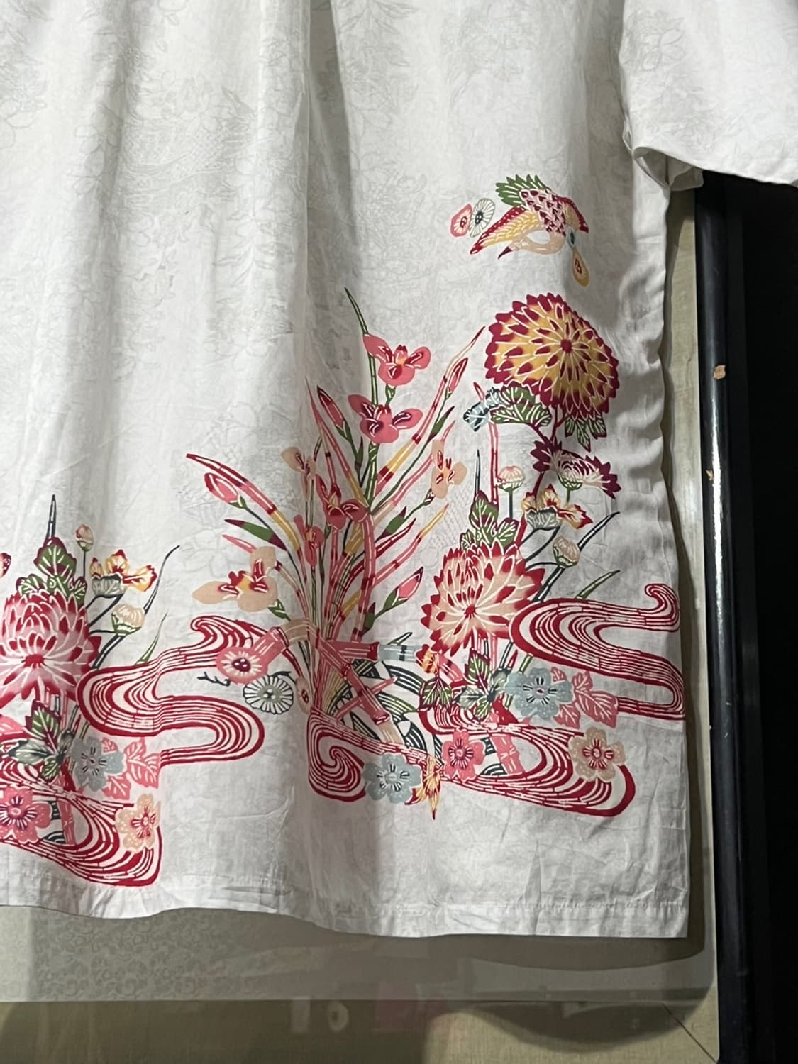 Oriental Flower Printing Half Shirt 상품이미지5