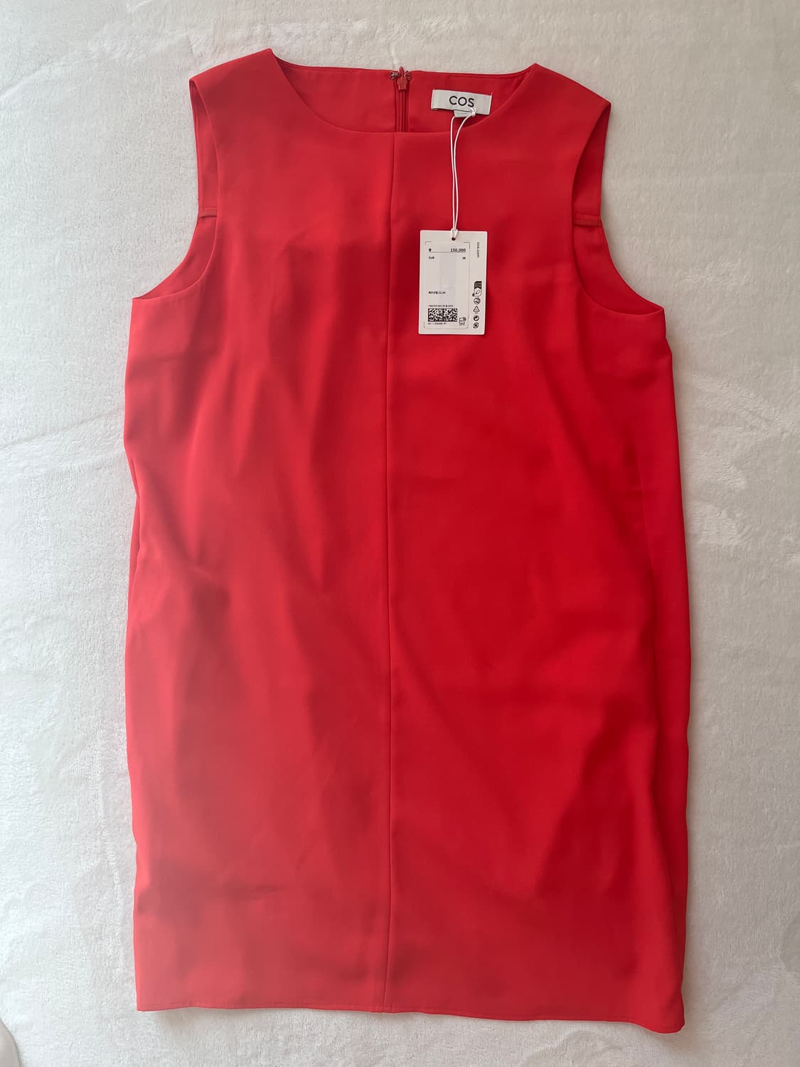 코스 코랄 오렌지 원피스 사이즈 38 새상품 상품이미지1