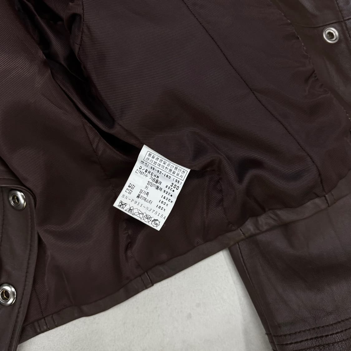 Sheep skin reopard lether jacket 상품이미지5