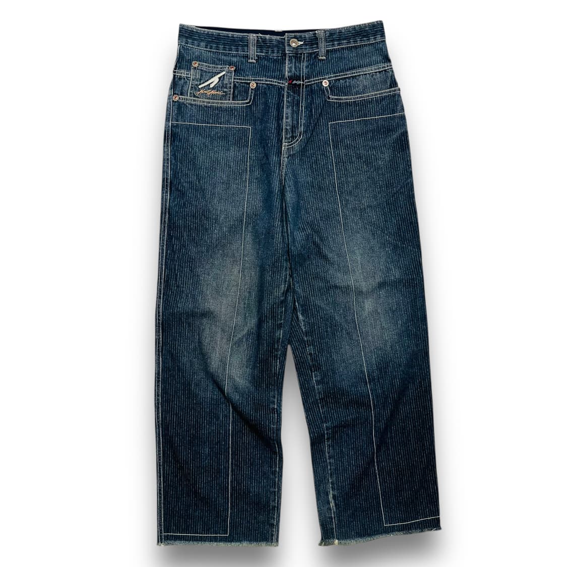 칼 카니 올드스쿨 23 Stripe 워시드 빈티지 데님 팬츠 상품이미지2