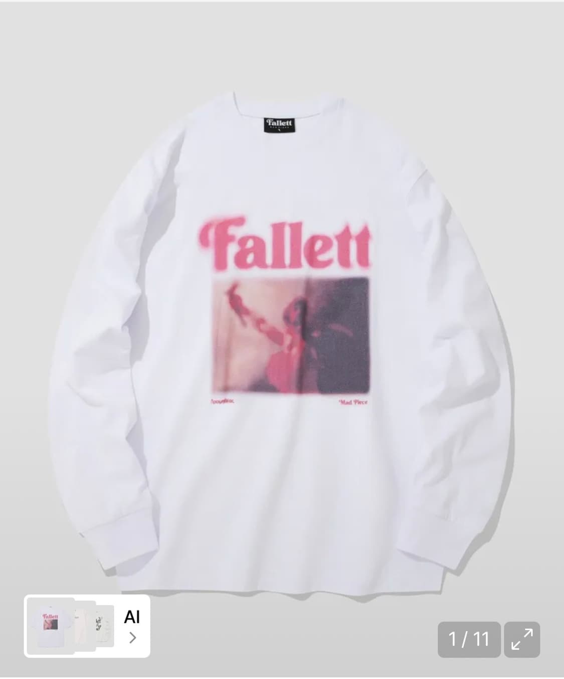 [L] 팔렛 Fallett 롱슬리브 화이트 상품이미지1