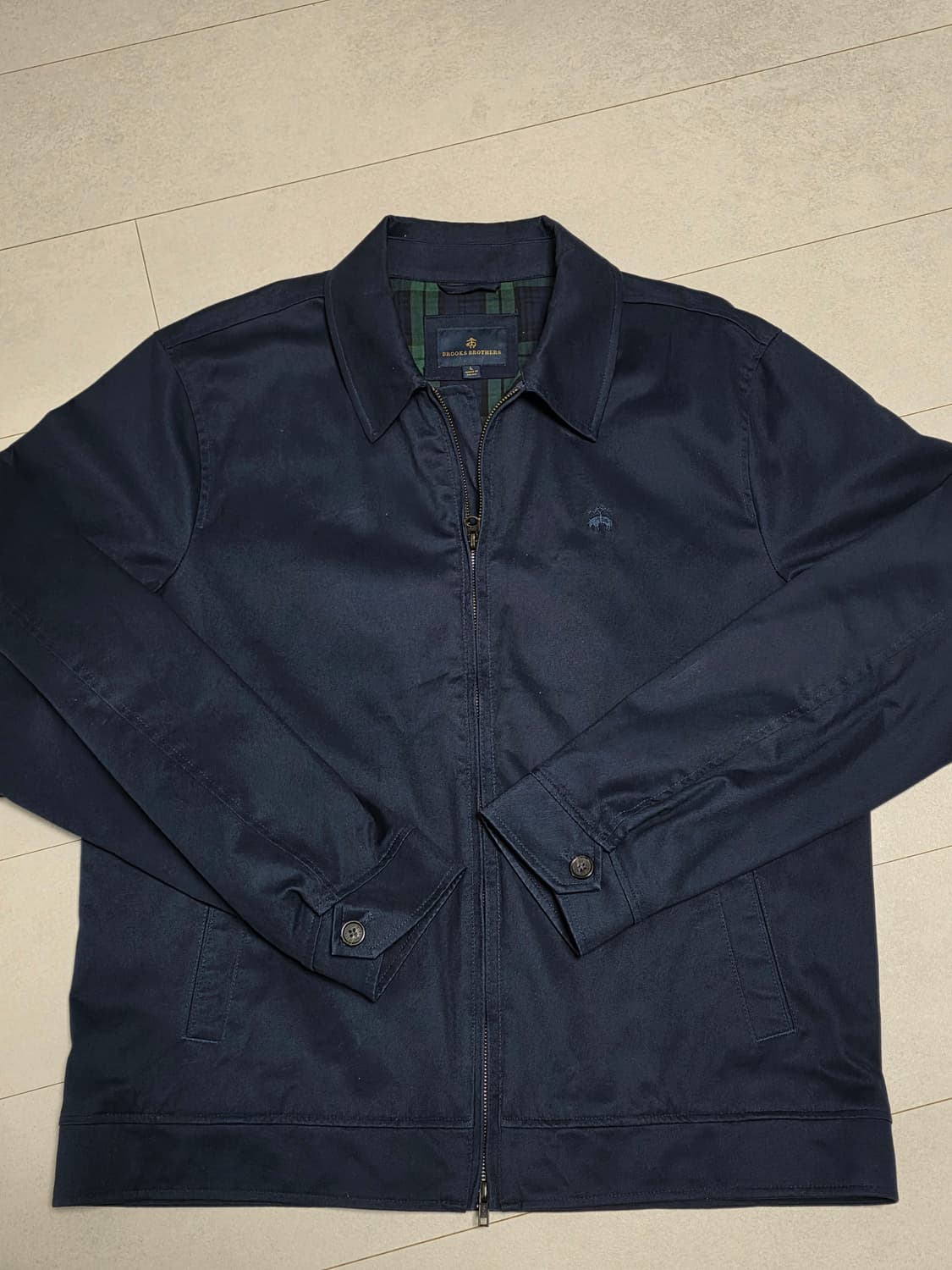 브룩스 브라더스 네이비 블루종 자켓 L 블루종 바라쿠다 바이스윙 해링턴 상품이미지1