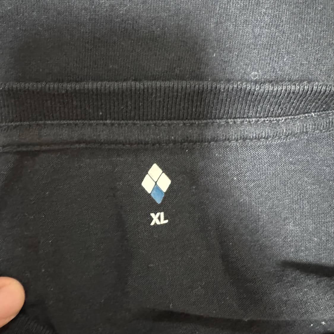 XL 몽벨 코튼 롱슬리브 긴팔 티셔츠 블랙 상품이미지3