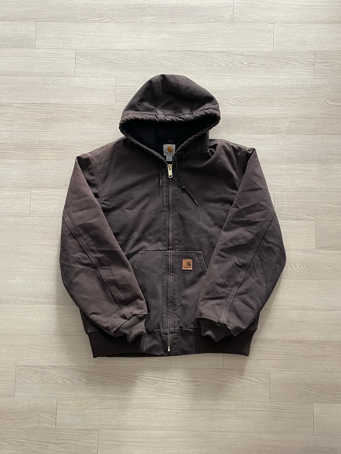 칼하트 j130 DKB 다크 브라운 액티브 자켓 샌드스톤 상품이미지1