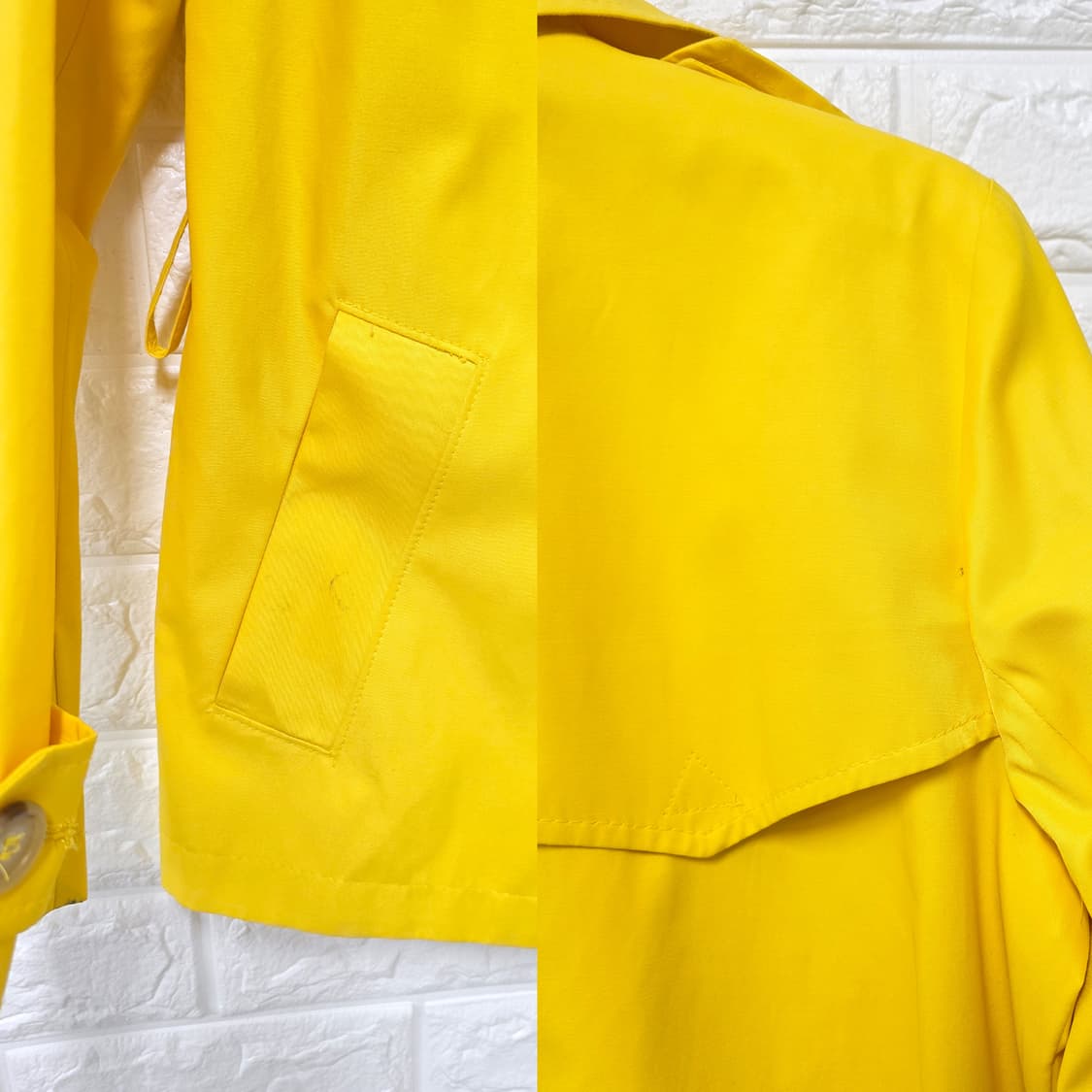 택포// 폴로랄프로렌 옐로우 트렌치코트 S 상품이미지3
