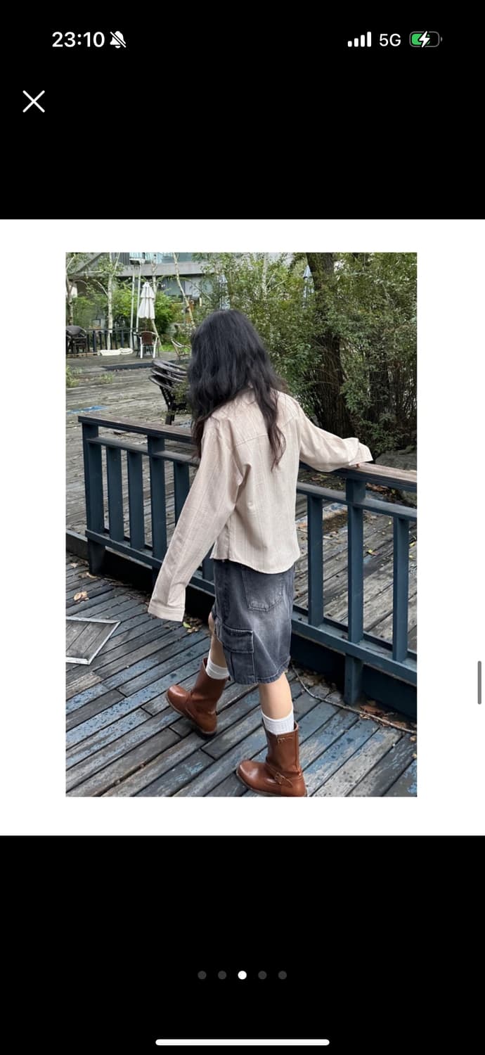 신시 빈티지 웨스턴 셔츠 (베이지) 상품이미지3