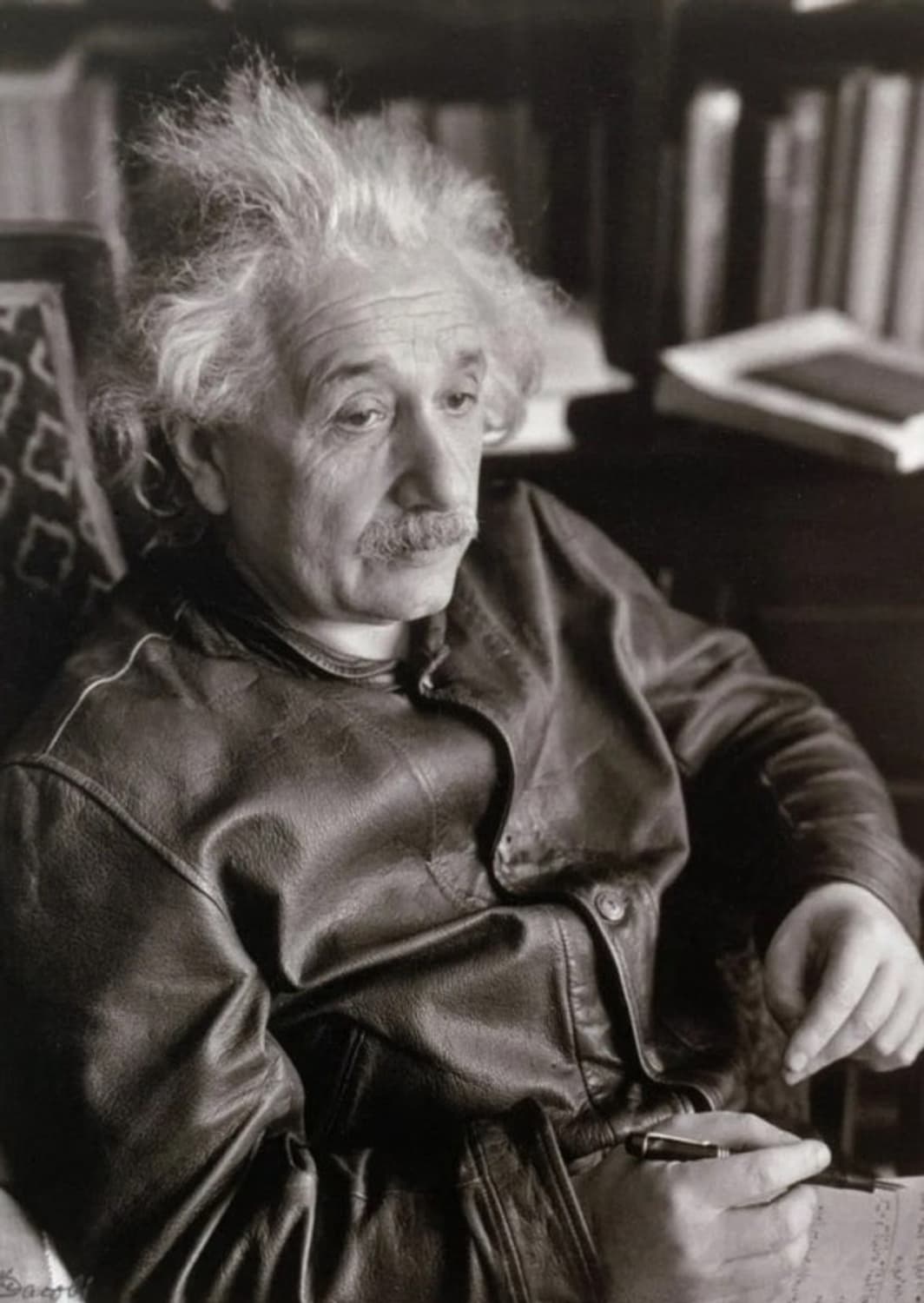 Vtg 아인슈타인 코삭 먼로 레더 자켓 상품이미지4