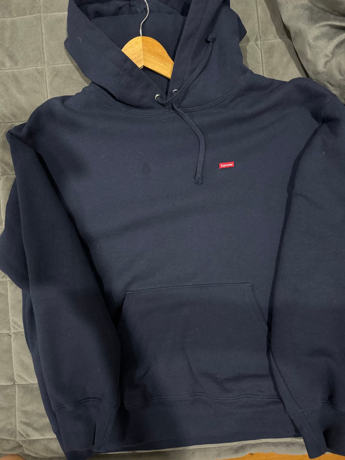 슈프림 스몰 박스 후드티 네이비 - 25FW / M사이즈 상품이미지3
