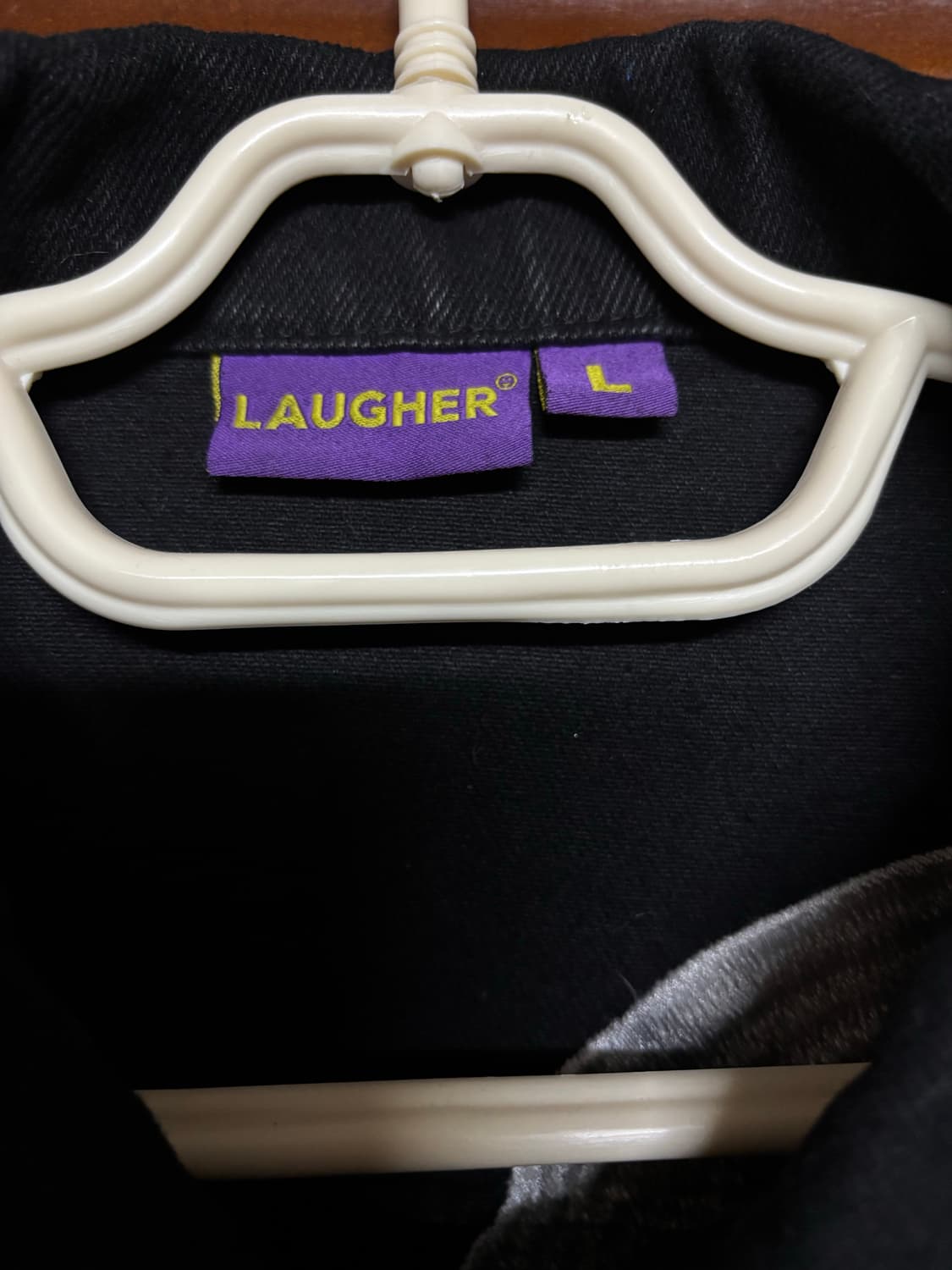 [LAUGHER] 라퍼 허그 스켈레톤 블랙 데님자켓 L 상품이미지3