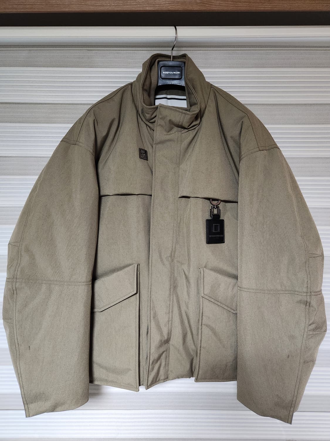 우영미 코듀라 패딩 베이지 48 상품이미지1