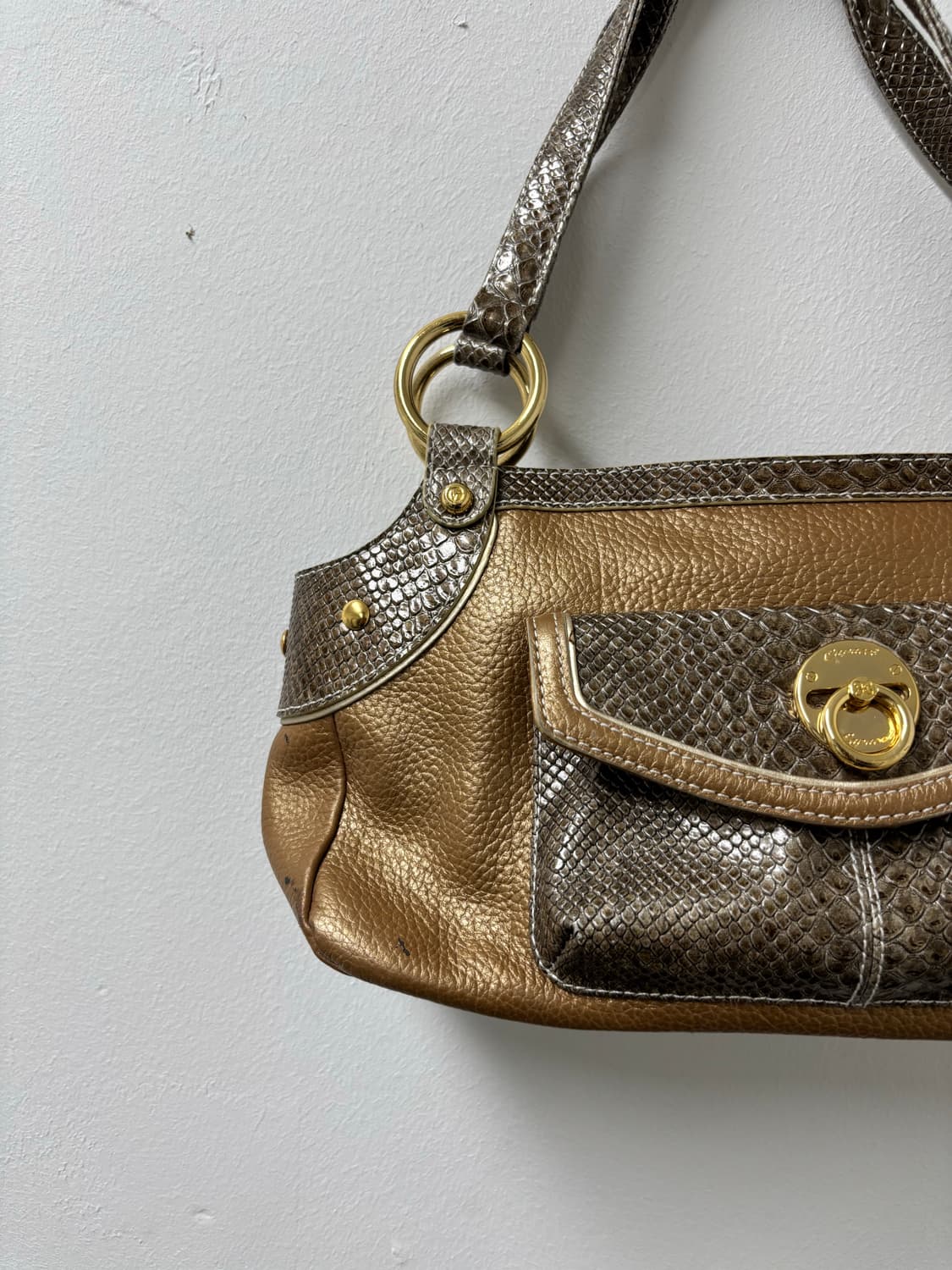 “Capacci“ Crocodile Leather Detail Y2K B 상품이미지2
