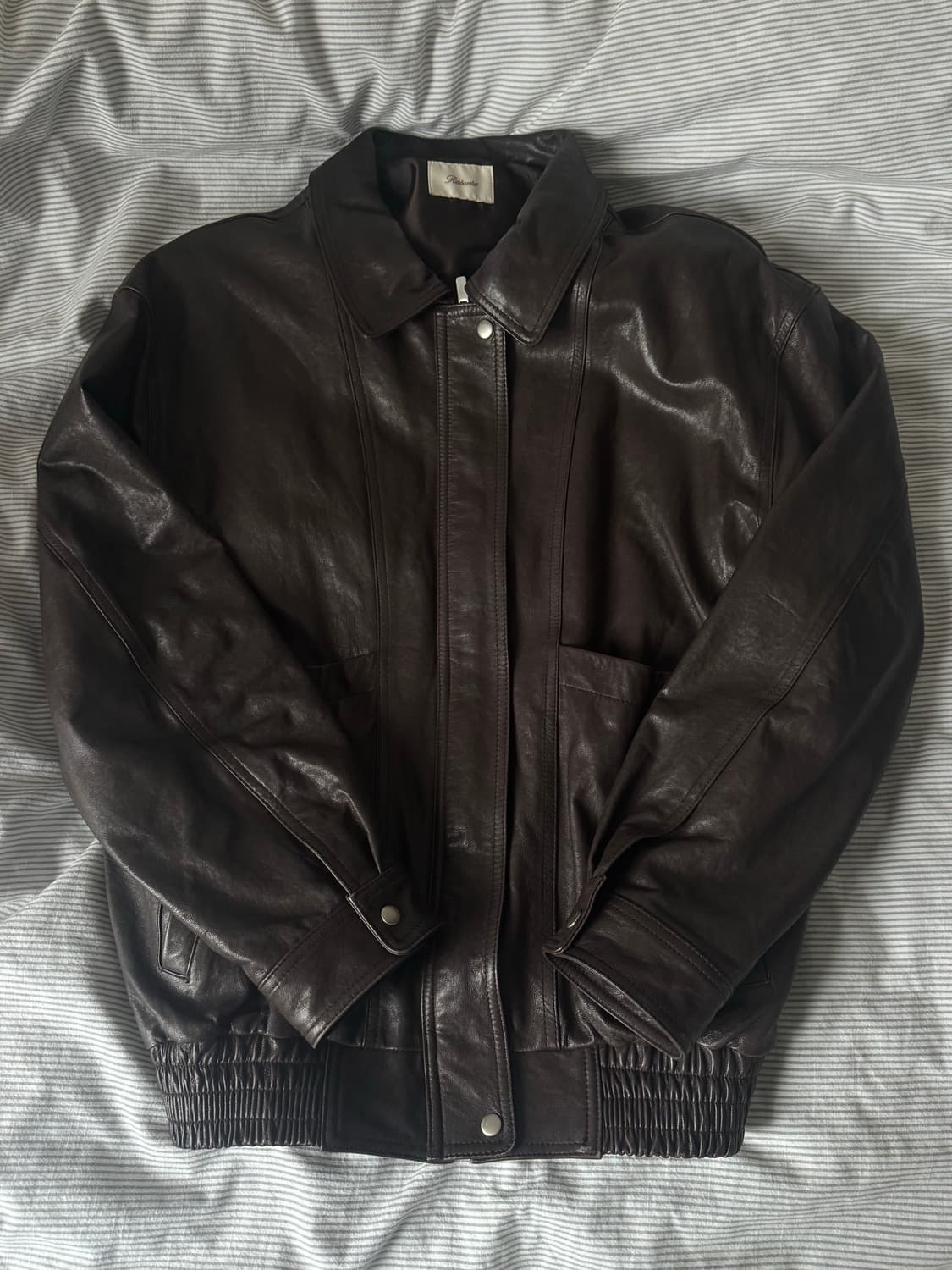 리본빛 카르멘 레더자켓 상품이미지6