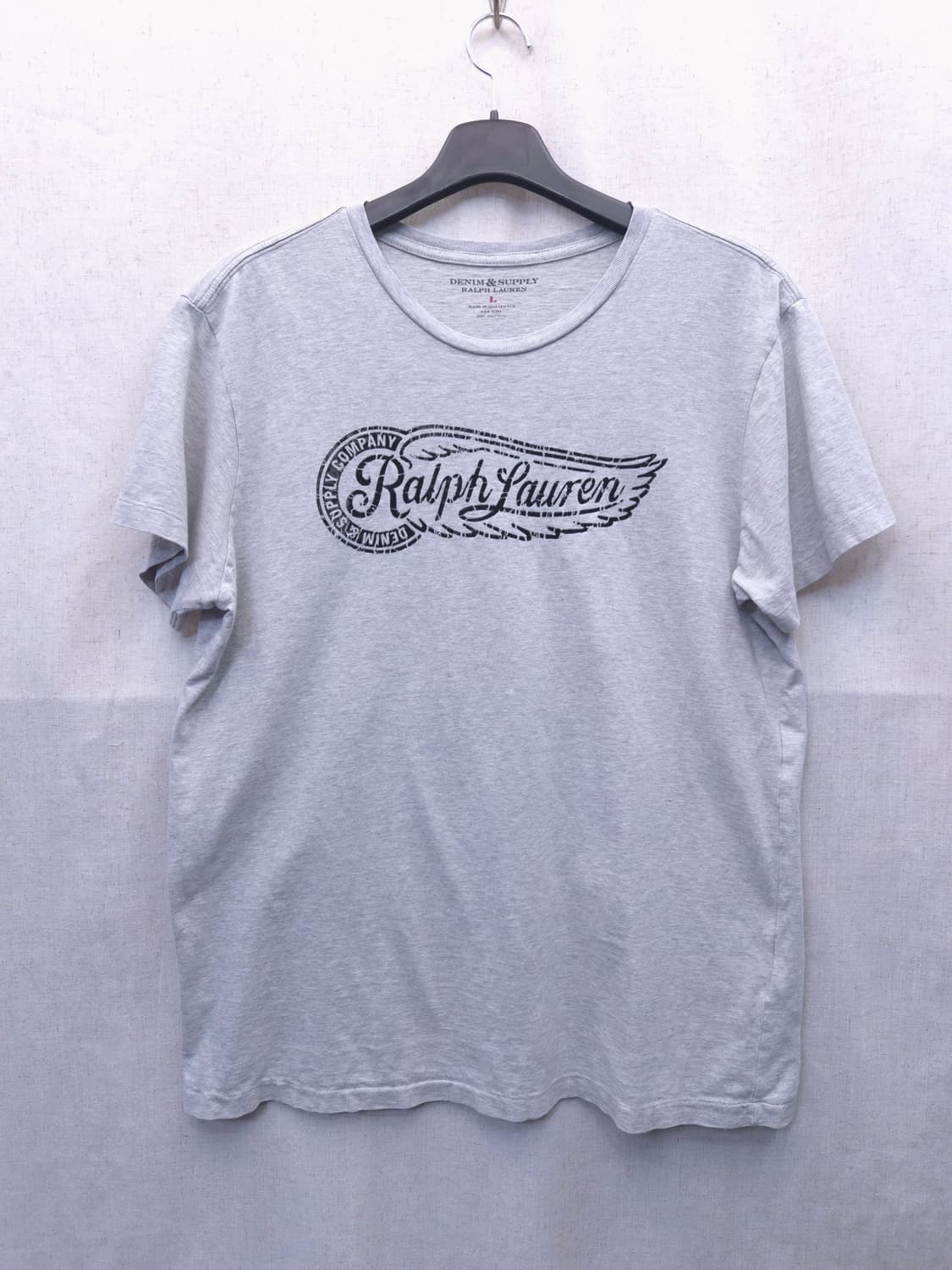 데님앤서플라이 랄프로렌 반팔 티셔츠 회색 상품이미지1