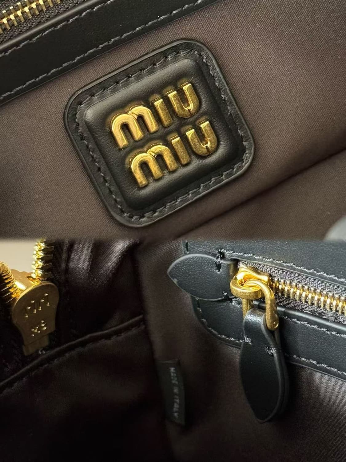 미우 미우 아르카디 레더 미니백 블랙 상품이미지5