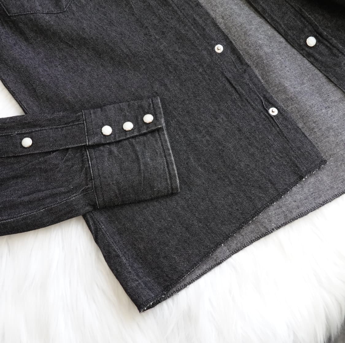 Wrangler 랭글러 블랙 데님 셔츠 1870 상품이미지7