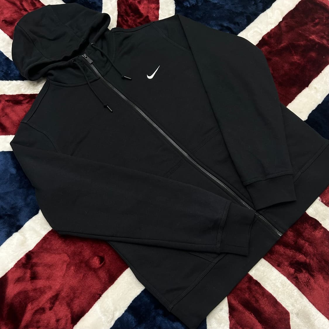 [실측XL]나이키 스우시 후드집업/기모/블랙 상품이미지2