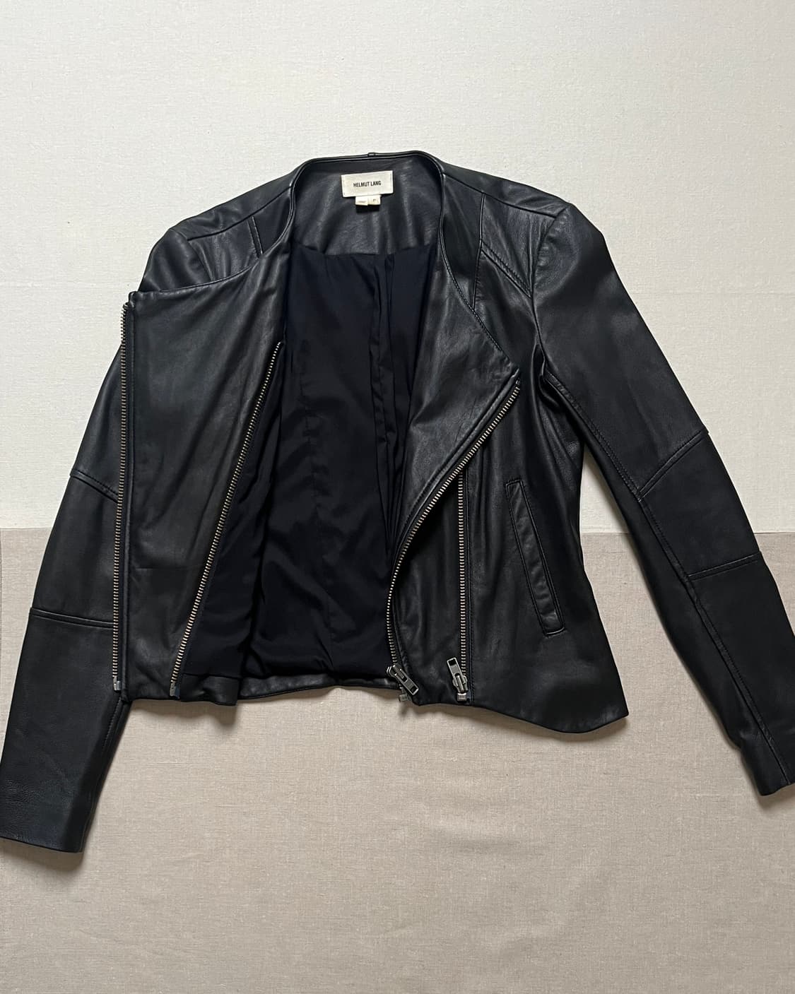 헬무트랭 비대칭 더블 지퍼 레더자켓 helmut lang leather 상품이미지6