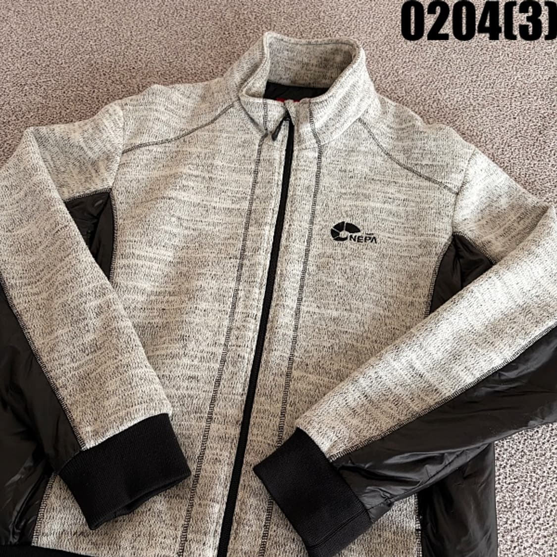[105] 네파 기모 혼방 니트패치 집업 자켓 0204(3) 상품이미지2