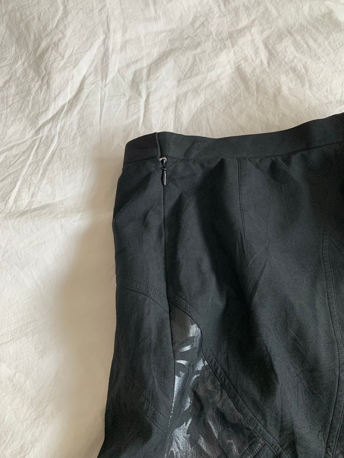 패턴 레더 스커트 상품이미지4