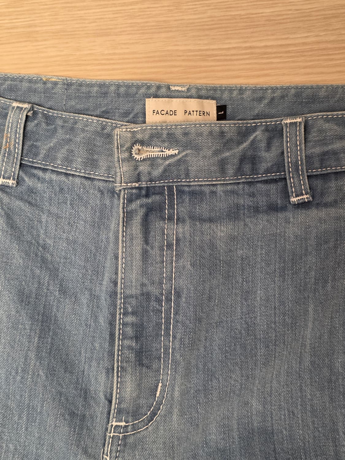 [새상품] 파사드패턴 빈티지 인디고 데님 상품이미지4