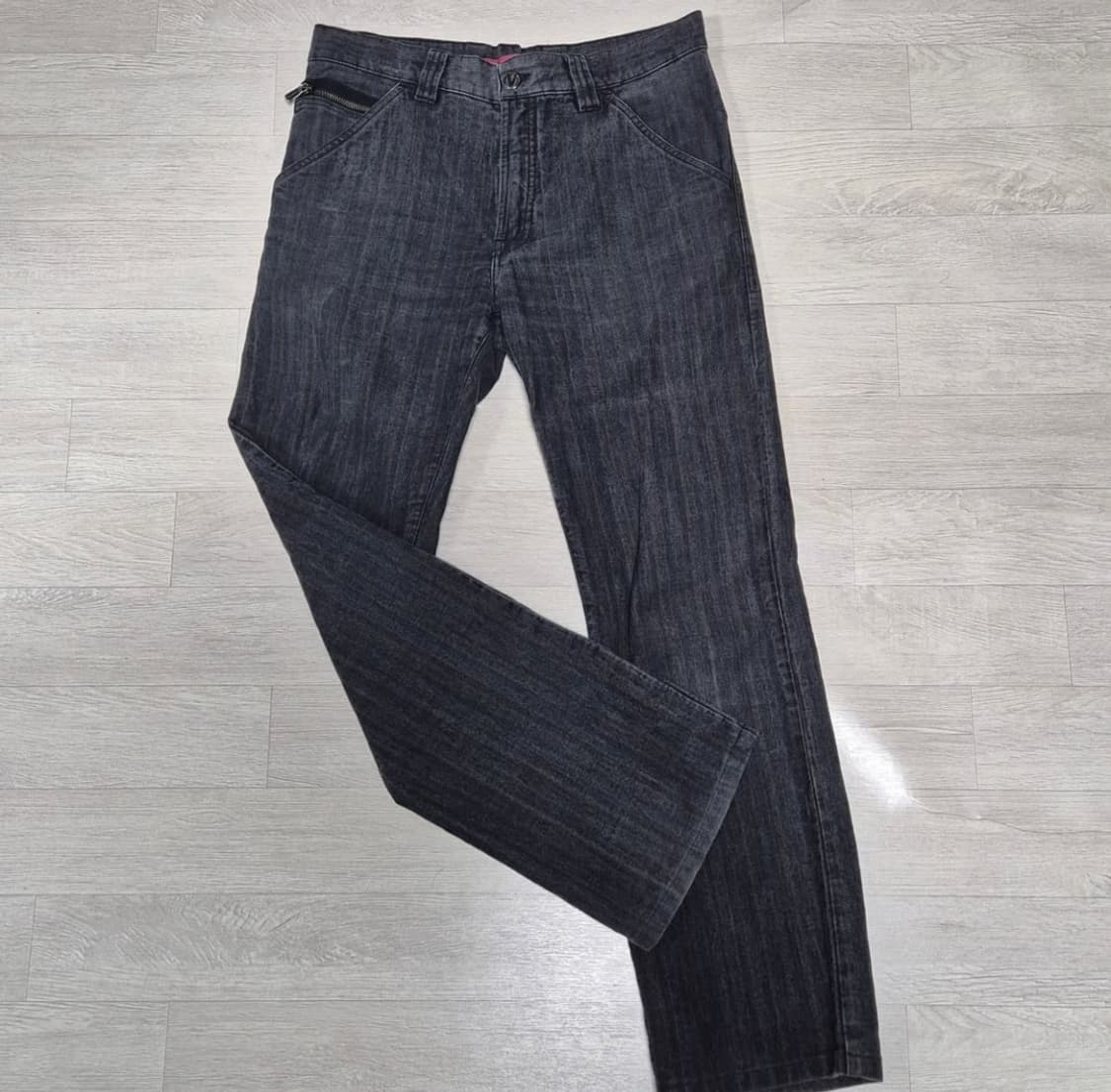 베르사체 컬렉션 데님 스트라이프 팬츠 상품이미지5