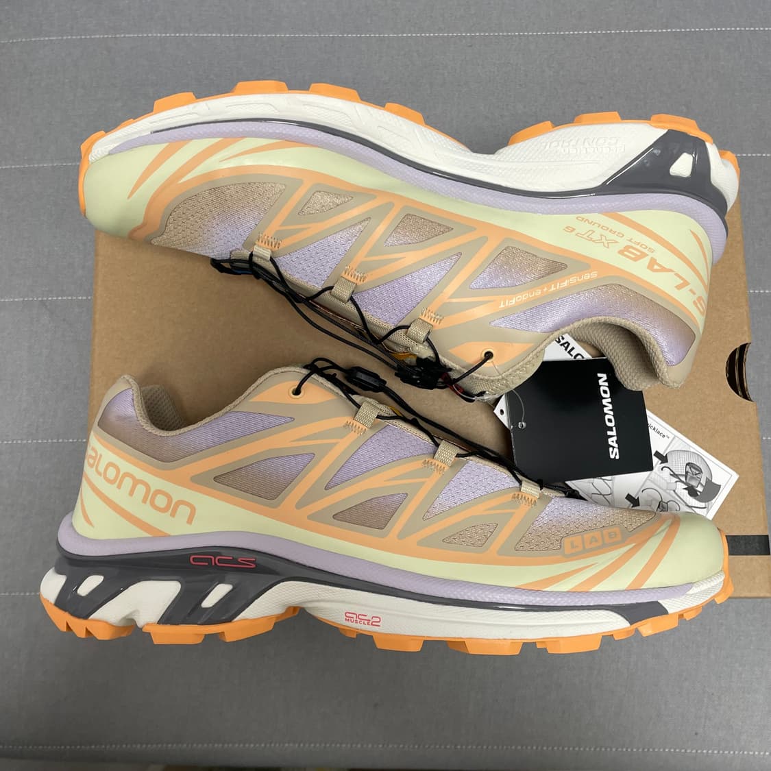 살로몬/ xt6 스카이라인 화이트 페퍼 피치/ 285 상품이미지4