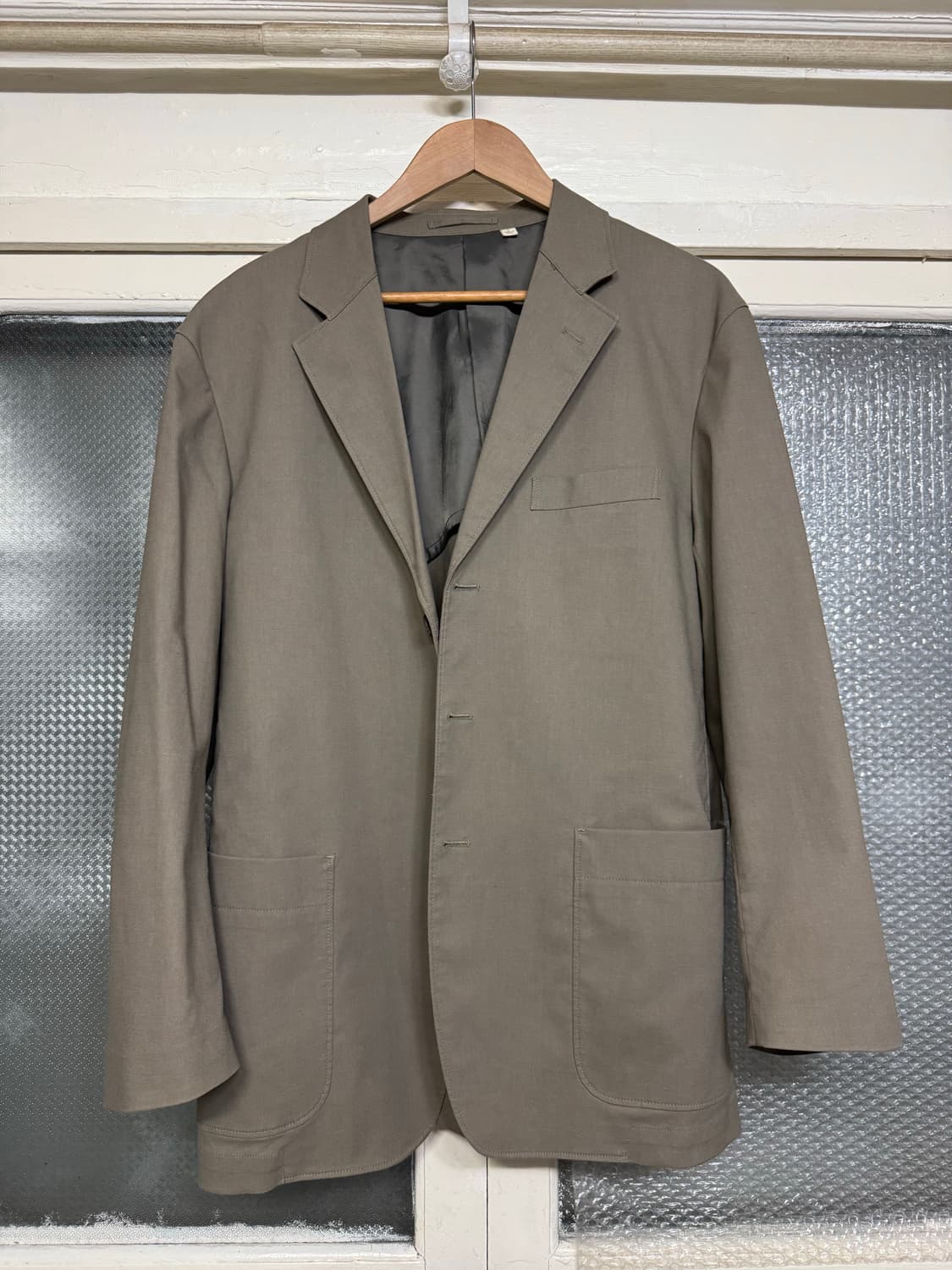 uniqlo U 릴렉스드 테일러드 카키 셋업 L,76 상품이미지1