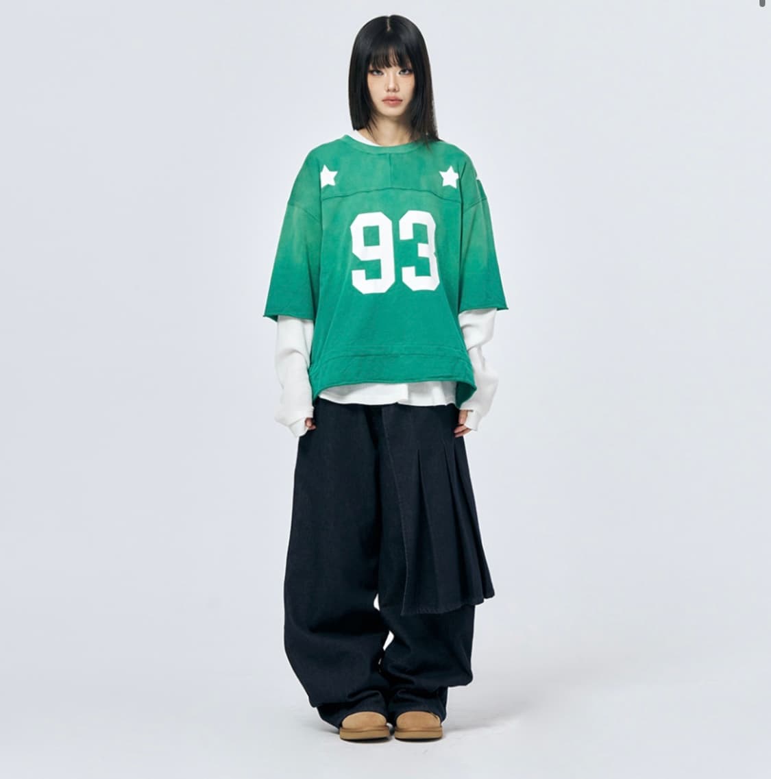 스키즘 인듀싱 FOOTBALL TEE GREEN 상품이미지3