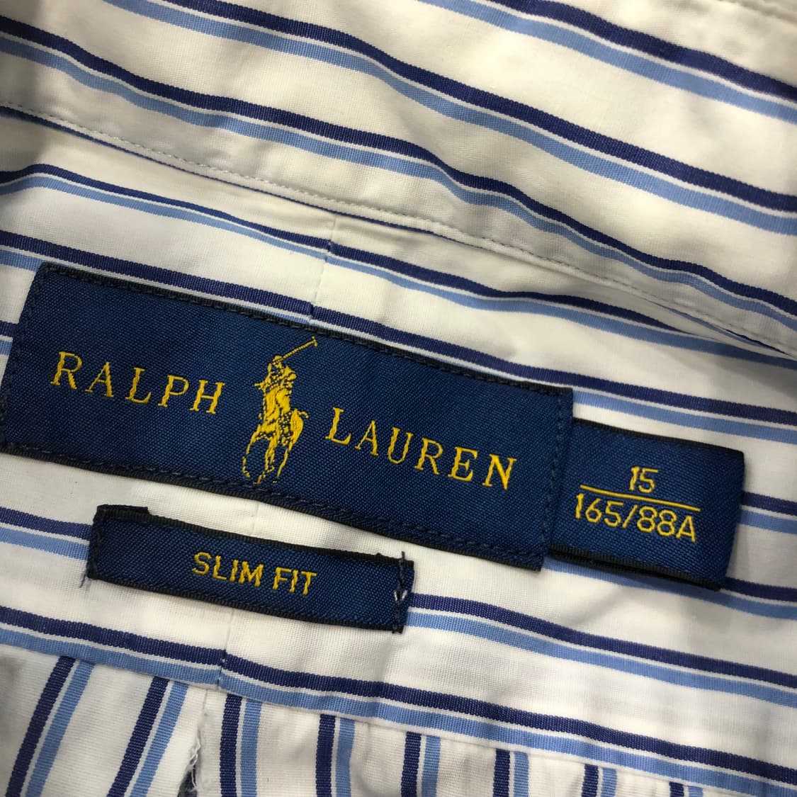 폴로 랄프로렌 스트라이프 셔츠 실측 95-100 상품이미지4