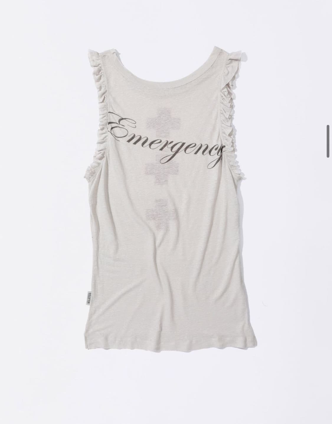 Emergency Muscle Tank Top White 상품이미지2