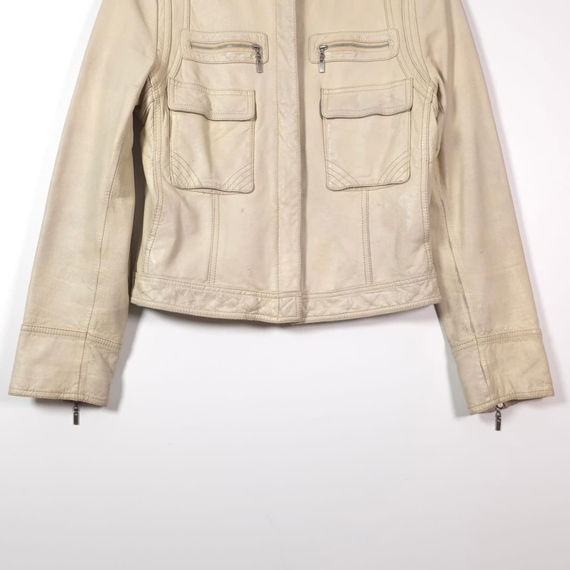 YK038 아카이브 하이넥 양가죽 자켓 상품이미지4