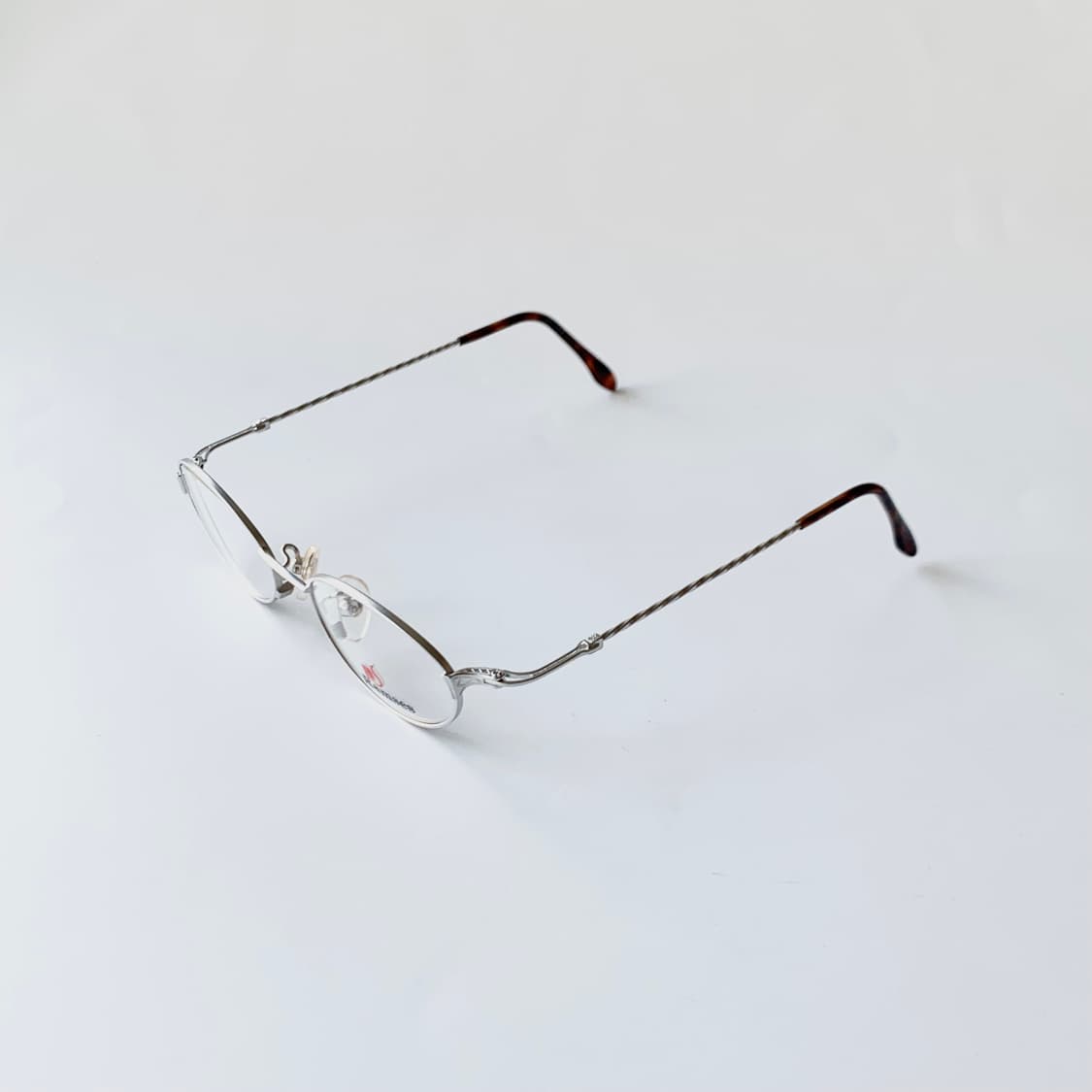 739 데드스탁 실버 라운드 꼬임 호피팁 유니크 빈티지안경 상품이미지3