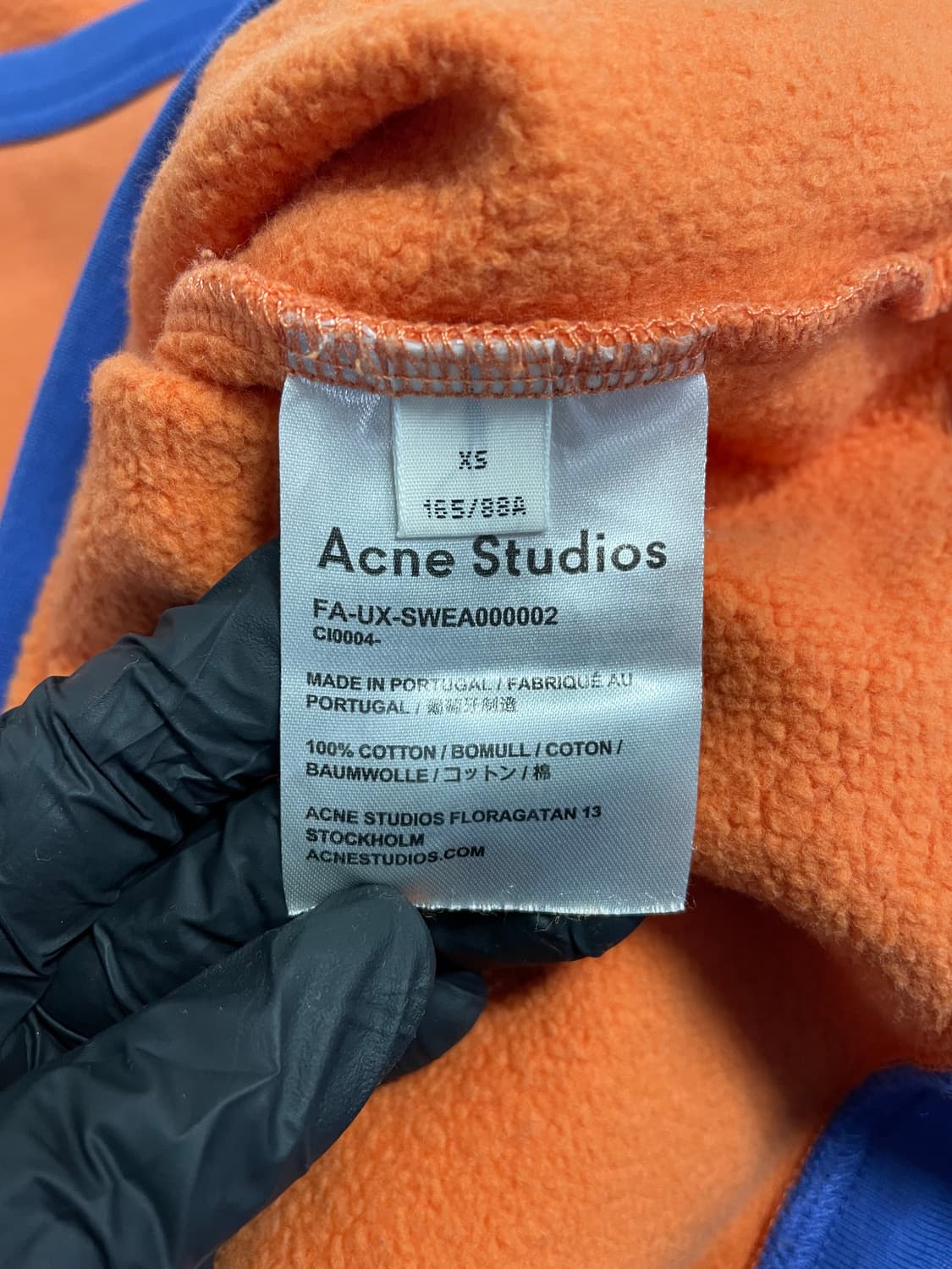 아크네스튜디오 kid 배색 크루넥 맨투맨 XS <556> 상품이미지6