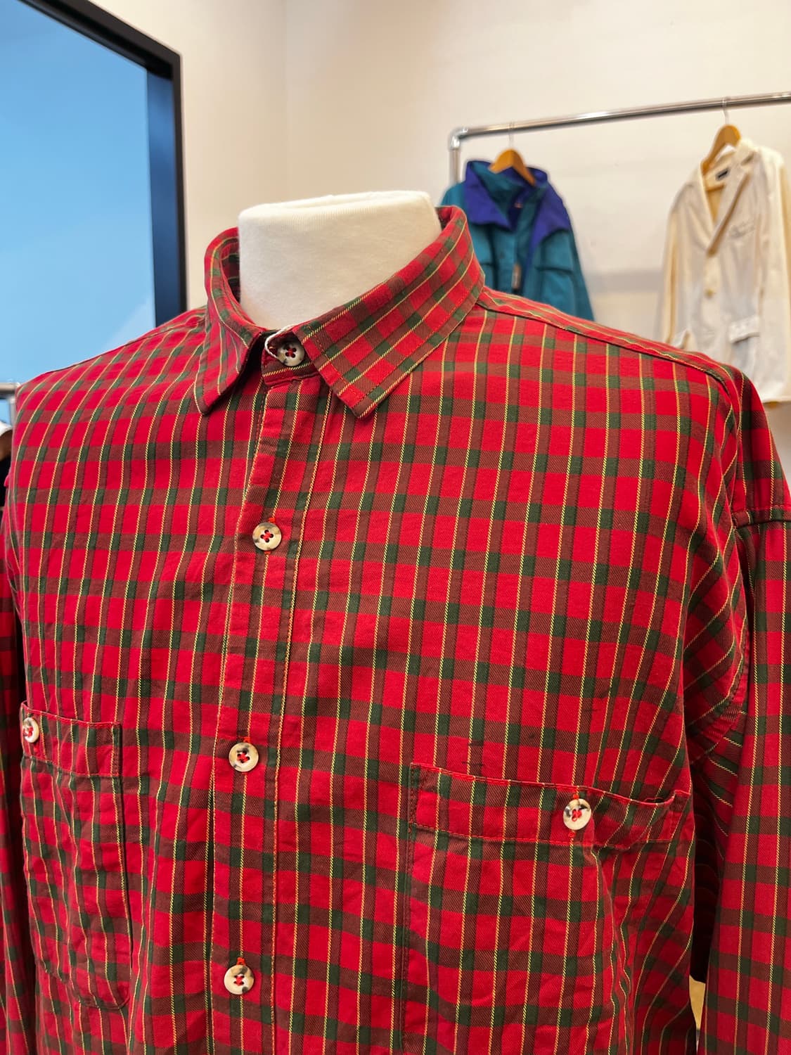 파타고니아 더블 포켓 체크 셔츠 상품이미지3