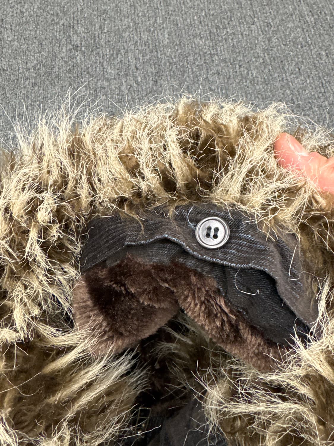 L)Vintage Open dich 빈티지 y2k 코듀로이 퍼 봄버자켓 상품이미지7