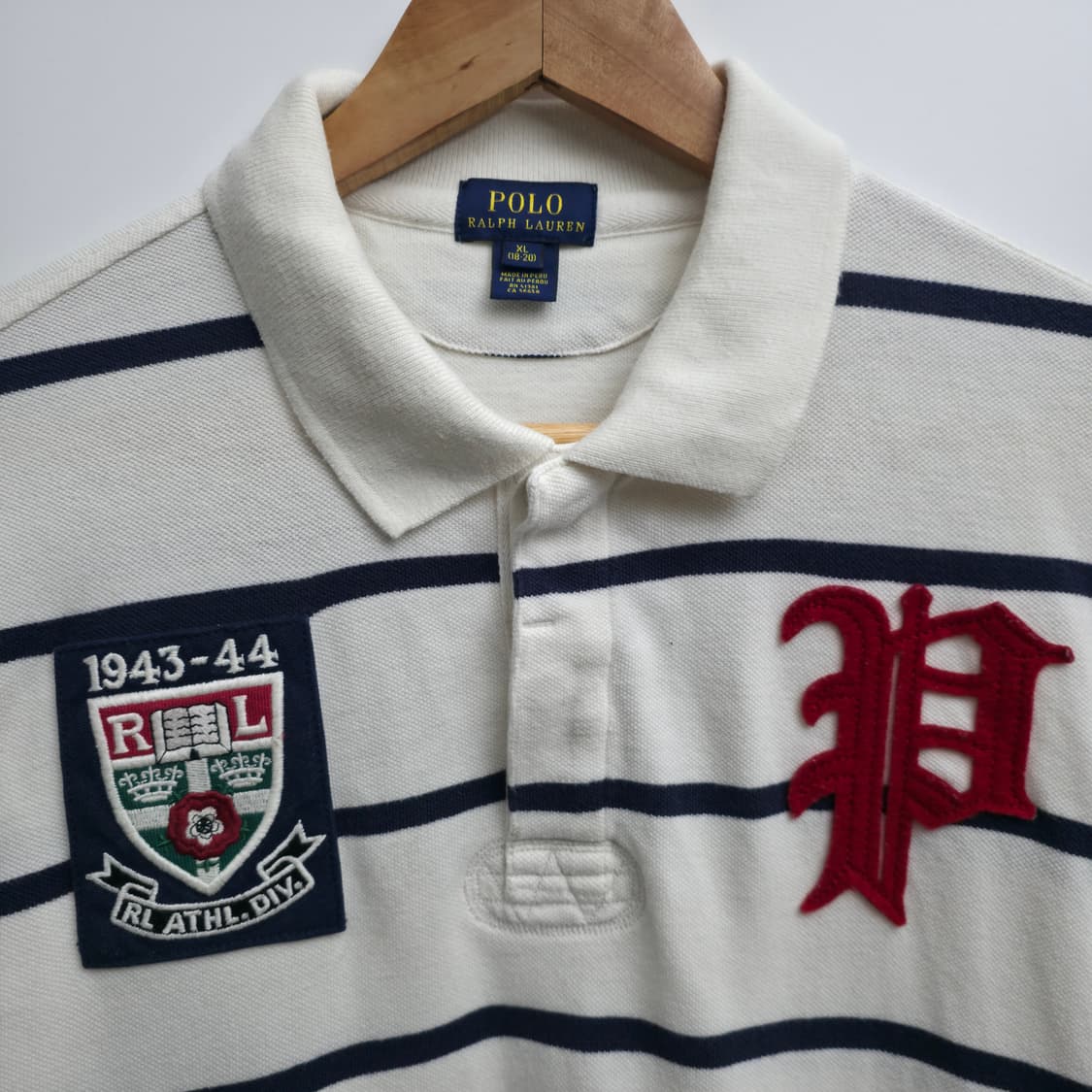 [S] 폴로 랄프로렌 스트라이프 카라 롱슬리브 상품이미지4