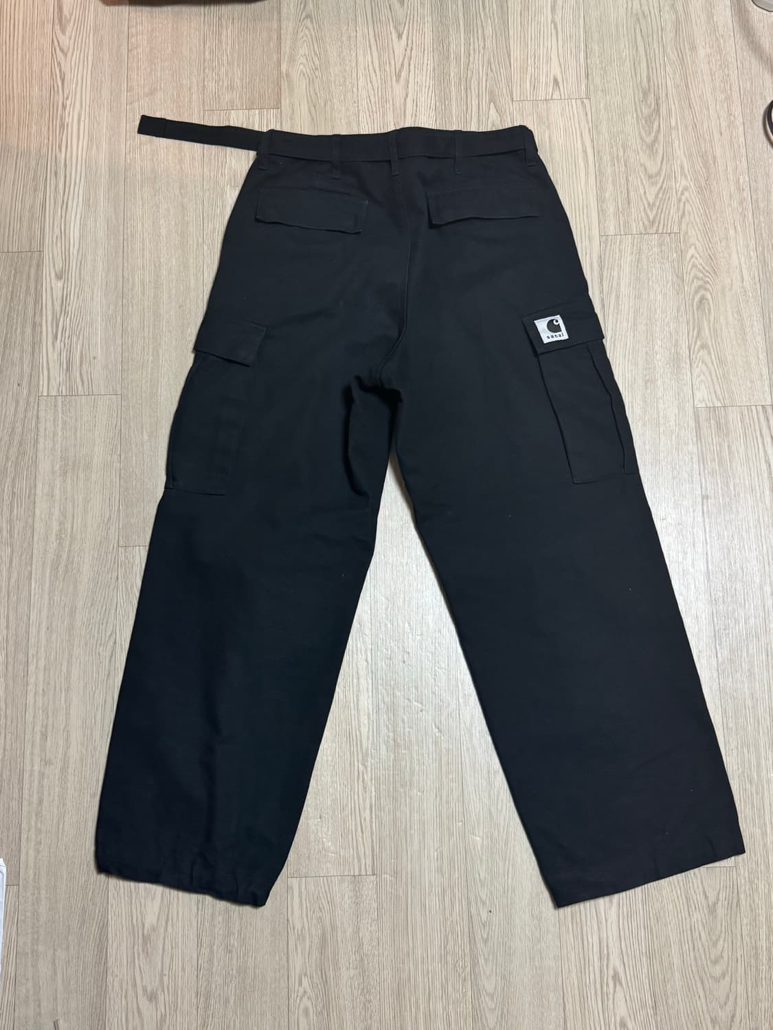 25AW 사카이 칼하트 WIP 덕 팬츠 카고팬츠 블랙 상품이미지4