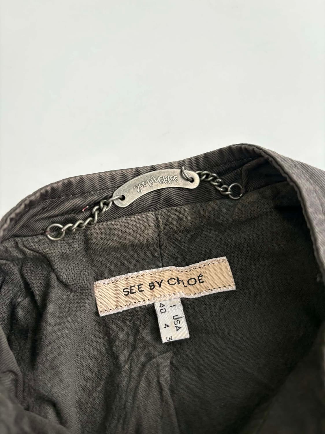 [40] 씨바이끌로에 스냅 코튼 버튼 자켓 상품이미지4