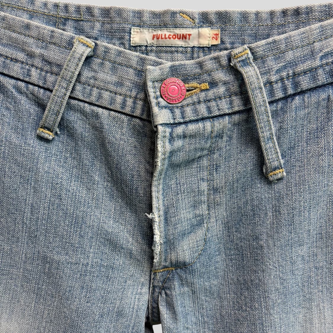 (여성24)풀카운트 로우라이즈 부츠컷 데님 청바지 상품이미지3