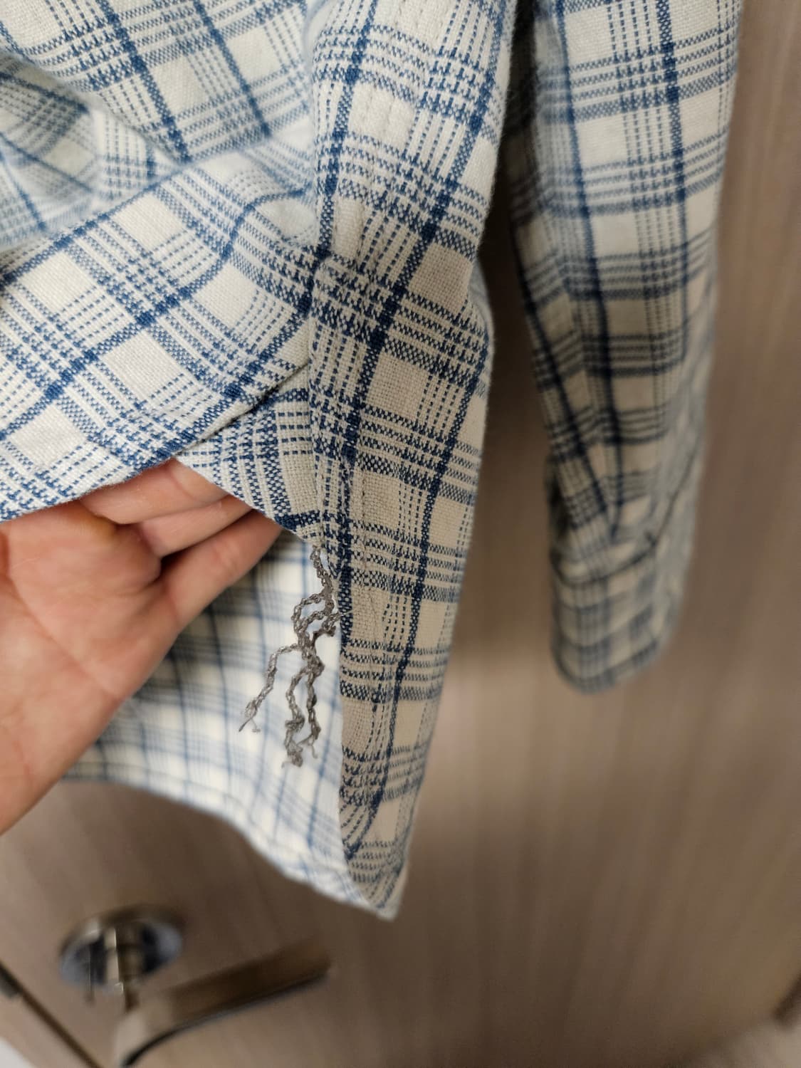 rrl 더블알엘 블루 체크 알래스카 워크 셔츠 상품이미지7