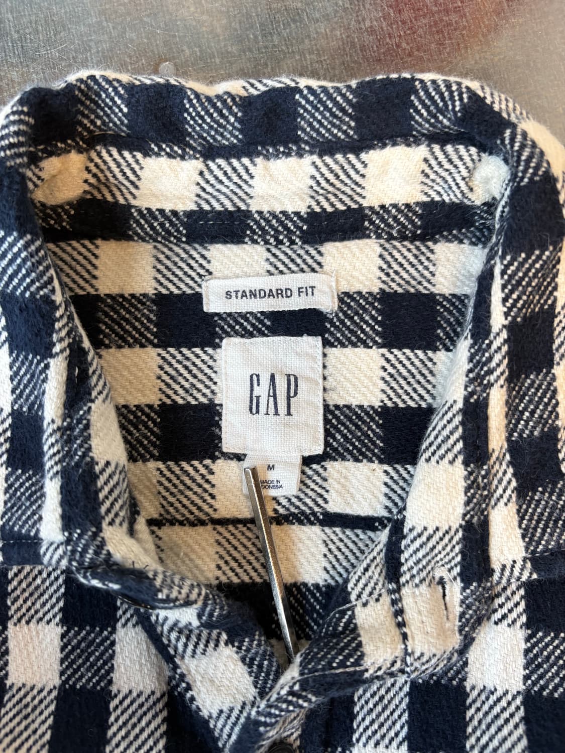 갭 GAP 빈티지 체크 플란넬 셔츠 상품이미지4