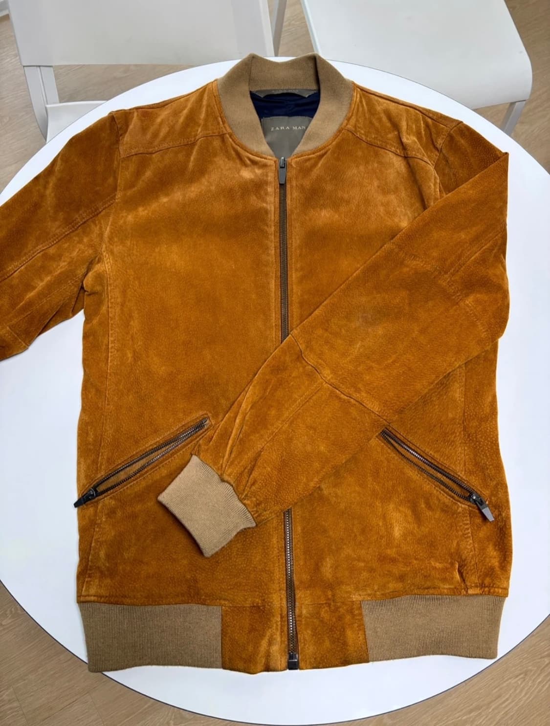 자라 ZARA MAN 스웨이드 블루종 자켓 M 상품이미지1