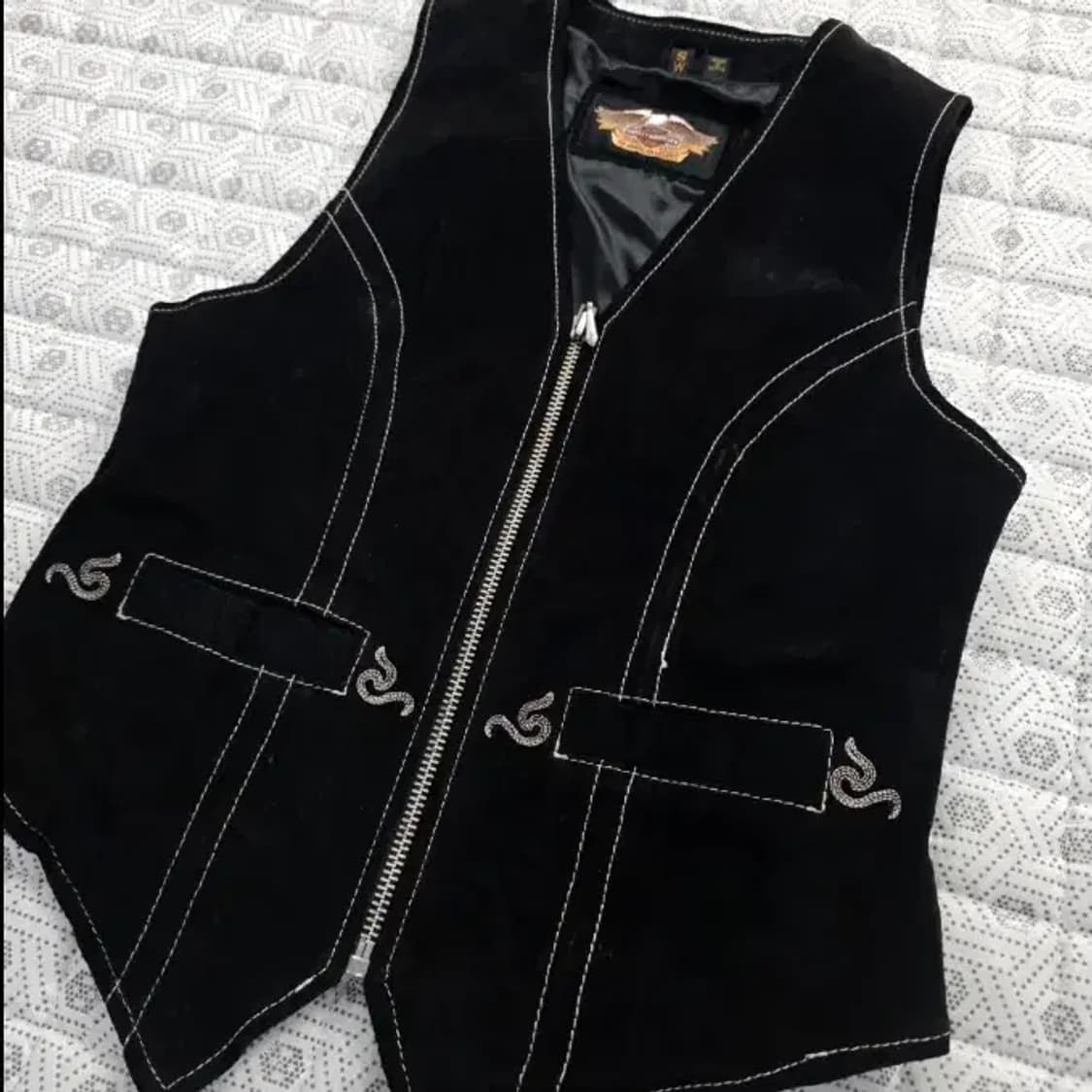 할리데이비슨 여성 스웨이드 레더 베스트 S 상품이미지6