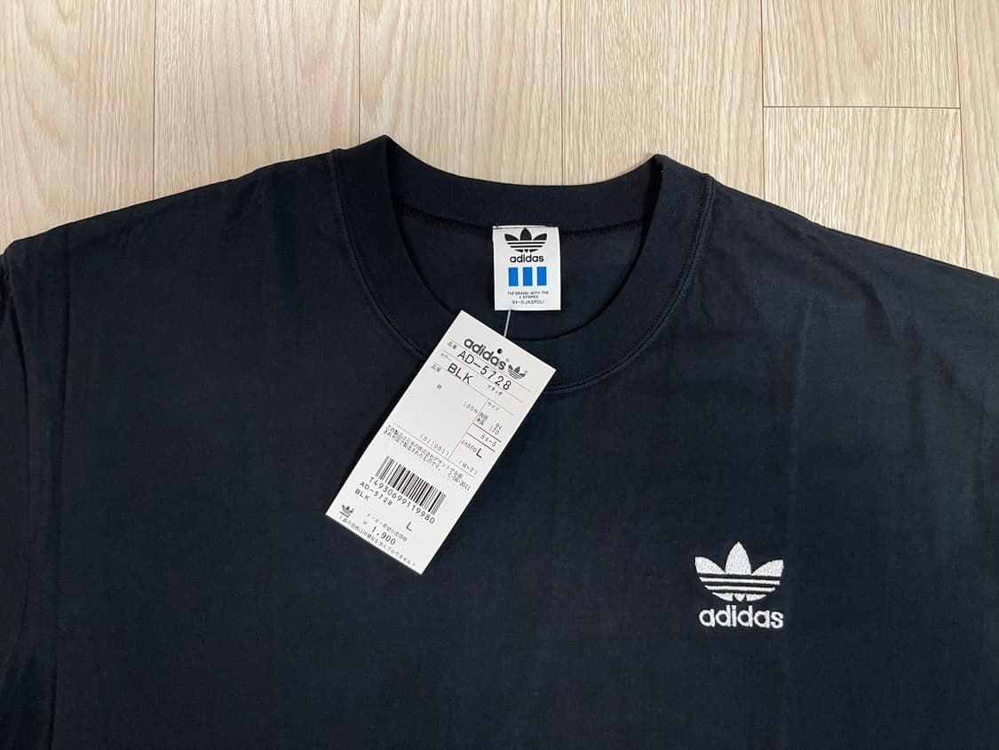 아디다스 90s 올드 로고 숏 슬리브 티셔츠 블랙 1990 상품이미지2