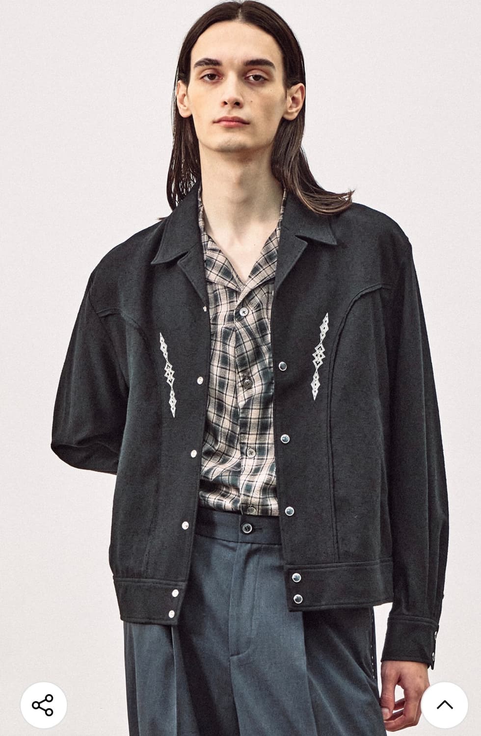 엠엠아이씨 MMIC - 린트 자켓 리싸이클 코튼 넵_블랙 (M) 상품이미지6