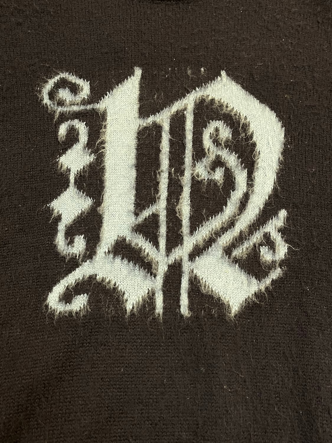 디스이즈네버뎃 빅로고 니트 네이비 S #csz3337 상품이미지5