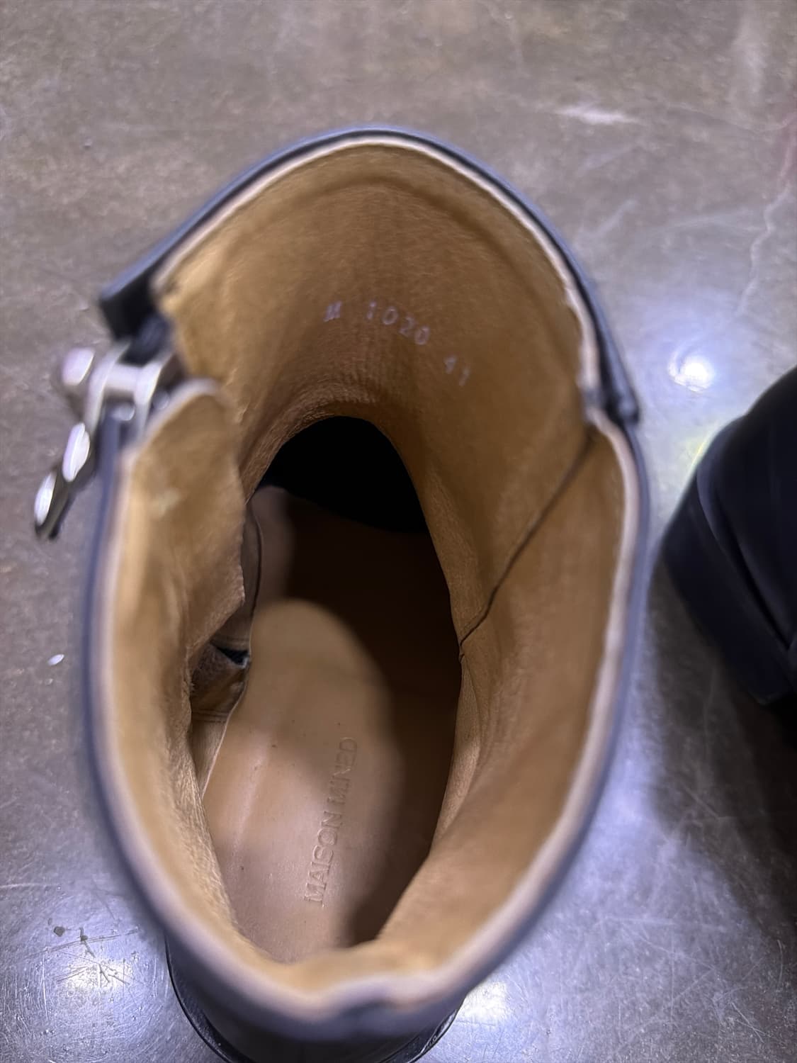 메종미네드 스퀘어토 지퍼 부츠 블랙 260 상품이미지10